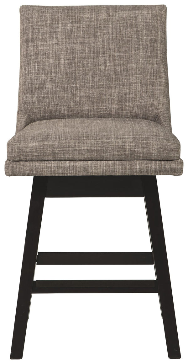 Tallenger - Light Gray - UPH Swivel Barstool (Set of 2)