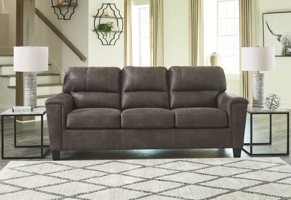  this set is the ideal merger of modern flair and classic staying power. <h4><b>Navi - Smoke - Sofa</b></h4> <tab