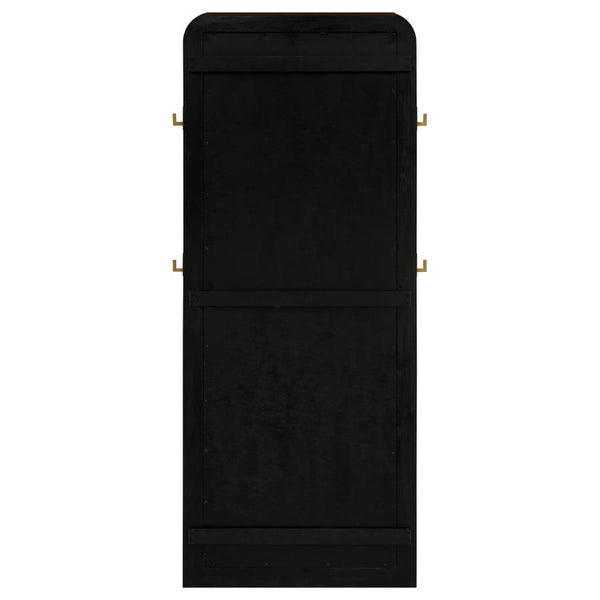 Arini - Cane Weave Full Length Standing Floor Mirror - Black