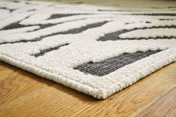 Thomwith - Black / Ivory - Large Rug