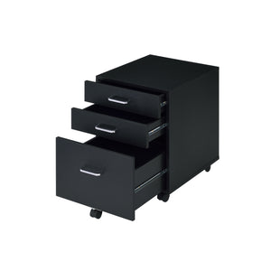 Tennos - Cabinet - Black & Chrome Finish