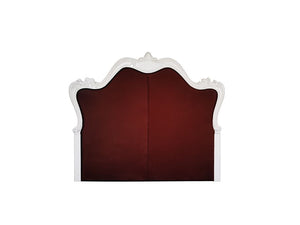 Versailles II - California King Bed - Vintage Gray Vintage Gray PU & Bone White Finsih
