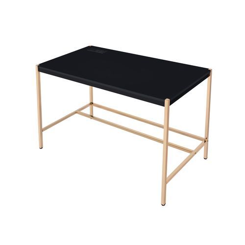 Midriaks - Writing Desk - Black & Gold Finish
