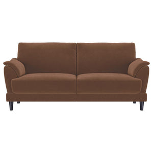  it features plush foam seat cushions and curved tufted arms for ultimate support. The fully encased engineered 