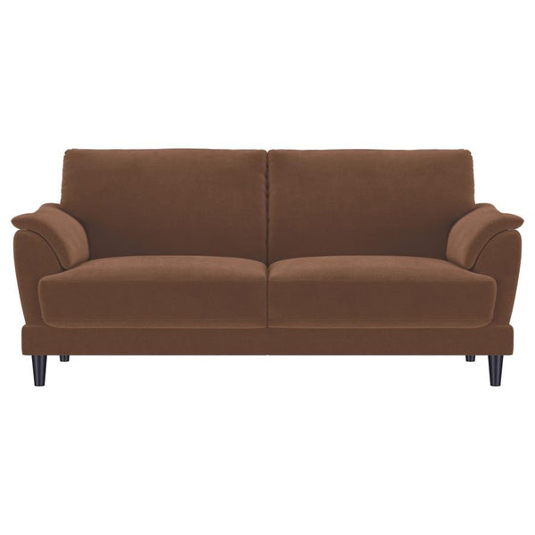  it features plush foam seat cushions and curved tufted arms for ultimate support. The fully encased engineered 