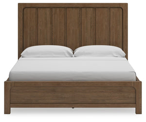 Cabalynn - Light Brown - California King Panel Bed With Storage