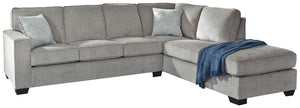 the decidedly contemporary profile is enhanced with plump cushioning and a chenille-feel upholstery