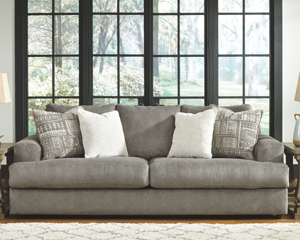  this sofa puts the contemporary in your contemporary home. Its â€œthree over twoâ€ profile eliminates the center seat cushion