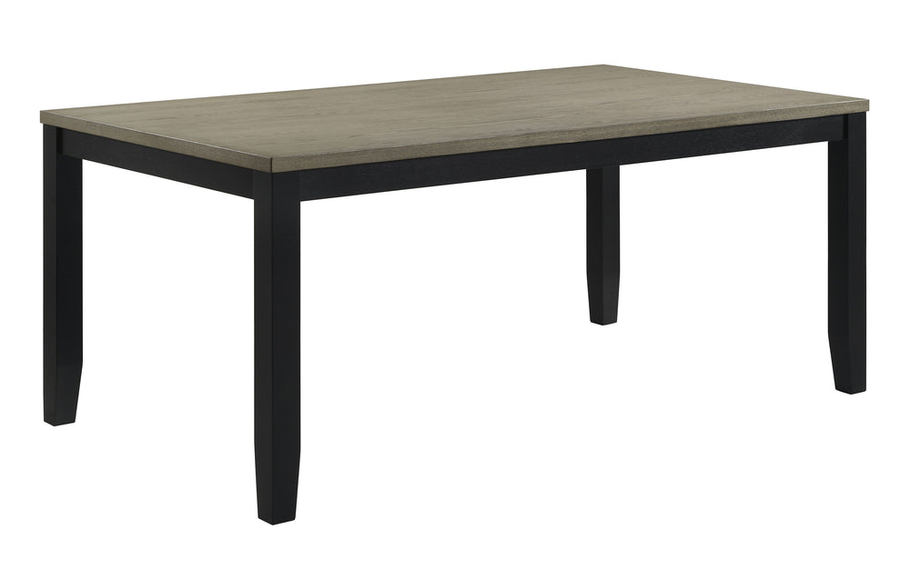 This dining group is the epitome of modern sophistication and functional elegance. The centerpiece is a sleek, rectangular table with a beautifully textured wood grain finish, offering a touch of rustic charm to its contemporary design. The table is compl