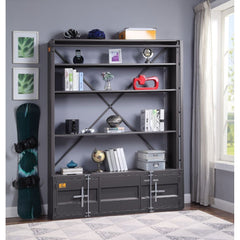 The Cargo youth bed is the perfect addition to any child-'s room. This contemporary container themed metal bed features a panel headboard with low profile footboard, crafted with a timeless look that is an ideal addition to any bedroom. The bed is accente