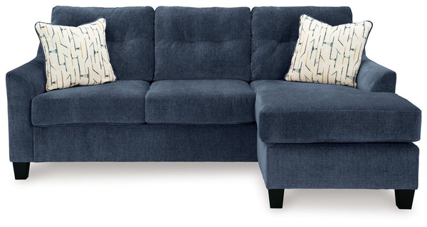 Amity Bay - Ink - Queen Sofa Chaise Sleeper