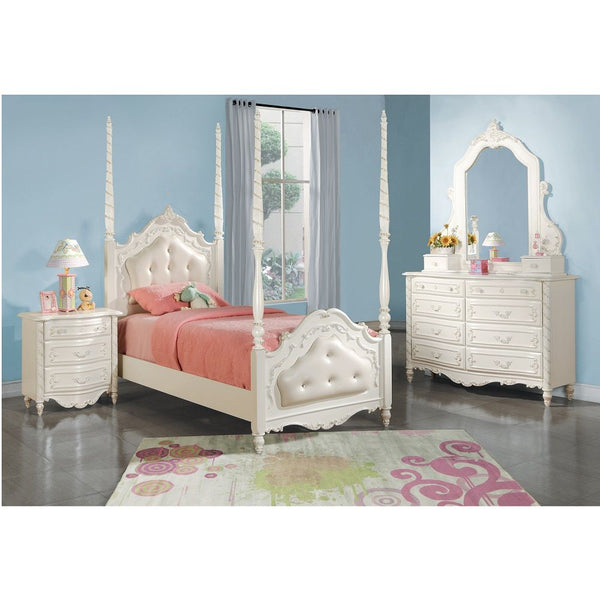 Pearl - Twin Bed - Pearl White