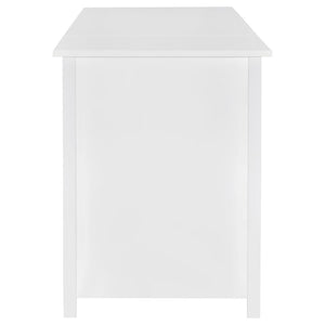 Dylan - 4-Drawer Lift Top Office Desk - White High Gloss
