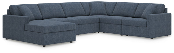 Looking cool and contemporary is great. But when it comes down to it, youâ€™re all about low-maintenance lounging. With the performance fabric on this sectional with chaise, cleaning spills is a breeze. And its customizable modular design caters to your e