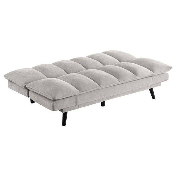 Laredo - Upholstered Tufted Convertible Sofa Bed - Light Gray