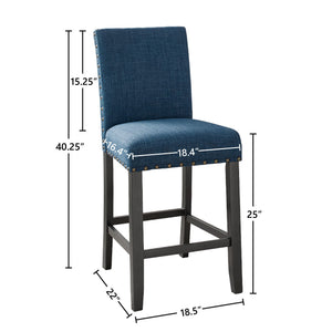 Crispin - Counter Chair (Set of 2) - Marine Blue
