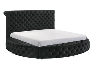  offering a lavish centerpiece that is as comfortable as it is striking. The bed is generously upholster