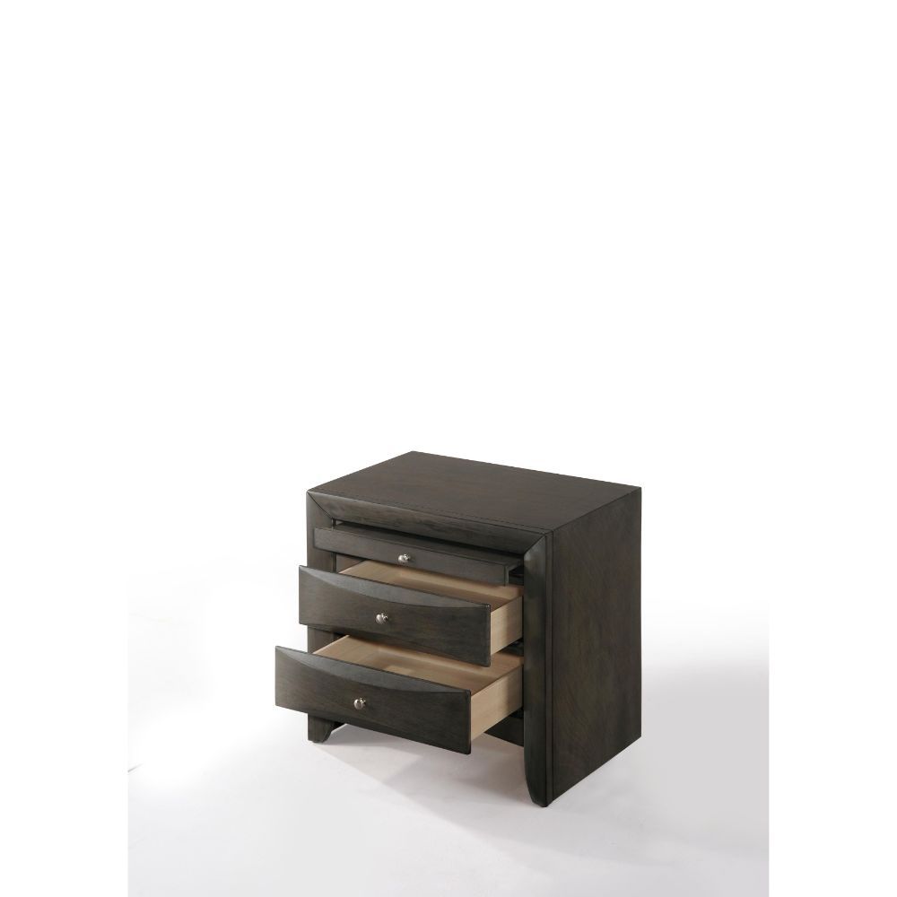 2 Drw & 1 Tray Drawer: GLIDE Center Metal, DOVETAIL English Front & Back, FELT-LINED NOT Included (Inside Drawer Unfinished), Hardware: Single Pull Knob Construction: Top Okume Veneer w/Chipboard, Frame w/Wood (Rbw), Drawer Box and Pack Panel w/MDF<br/><b