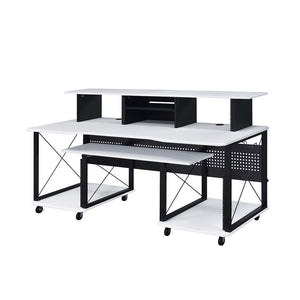 Megara - Music Desk - White & Black Finish