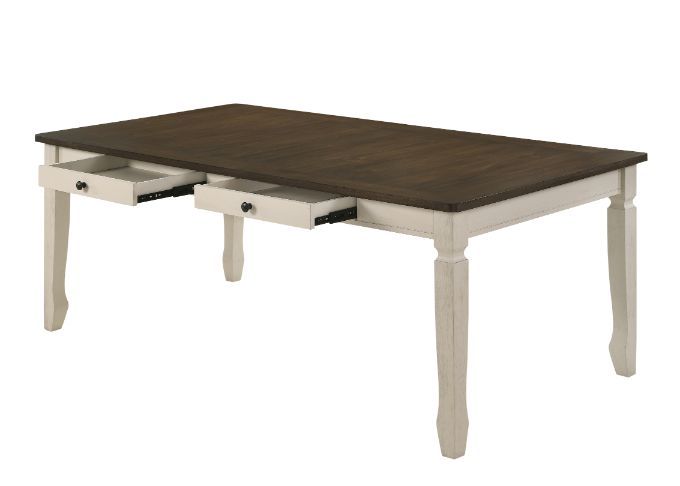 The Fedele dining collection is a must-have for every home. This collection is for anyone that wants to add some by traditional charm into their home. The dining table showcases two storage drawers that are perfect for keeping dining necessities on hand. 