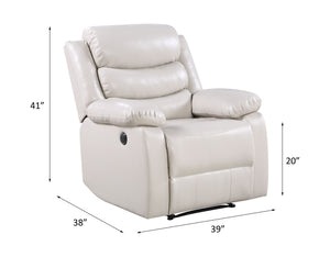 Eilbra - Recliner - Beige PU