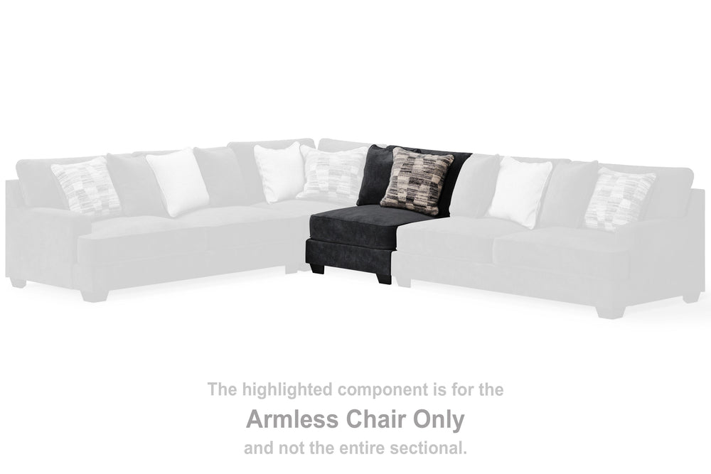 This wedge is made with polyester upholstery. Pairs with other items in the series to make a sectional.<br><br><b>Additional Dimensions</b><br><ul><li>Seat depth: 27-"</li><li>Seat height: 21-"</li><li>Top of cushion to top of back: 19-"</li><li>Leg heigh