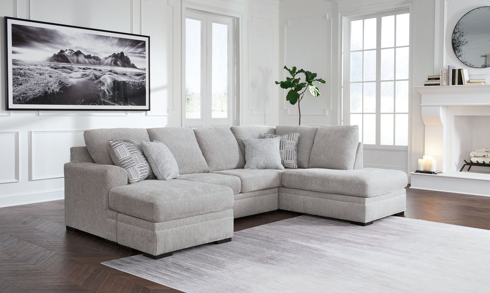 This sectional-'s contemporary character and neutral hue make it a practical and stylish choice for high-traffic areas. Stressed about upkeep? No need to sweat spills and messesâ€”the Next-Gen Nuvellaâ„¢ performance fabric is soft and easy to clean, makin