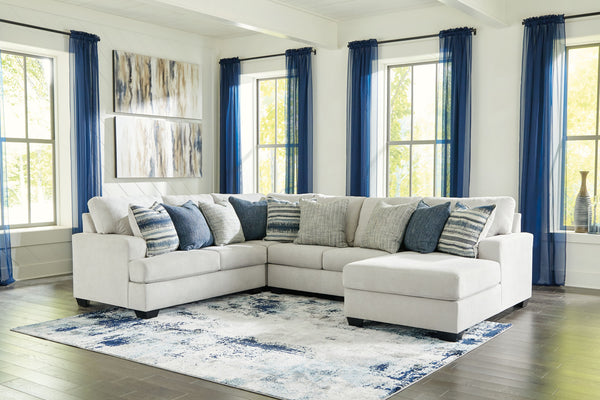 Lowder - Stone - 5 Pc. - Right Arm Facing Corner Chaise 4 Pc Sectional