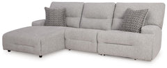 Enjoy the endless adaptability of this power reclining sectional. Whether youâ€™re hosting guests, setting up for movie night or just need a refresh, the modular design allows you to rearrange the pieces as you please. One-touch controls effortlessly adju