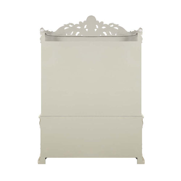  featuring a mirrored back panel and a top crown. 