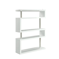 â€¢KDâ€¢Rectangular Bookcaseâ€¢Shelf Thickness: 50 mmâ€¢High Gloss Finishâ€¢Support Pillar: Î¦50mm<br/><br/><b>Product Features</b><ul><li>KD Boolcaseâ€§ High Gloss Finishâ€§4 Open Compartmentsâ€§Stainlee Steel Suppot Pillar</li><li>Case: 1Pc/1Ctn</li><li
