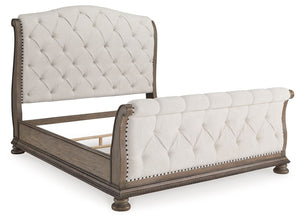  glazed antiqued-look finish and tufted cushions. Talk 