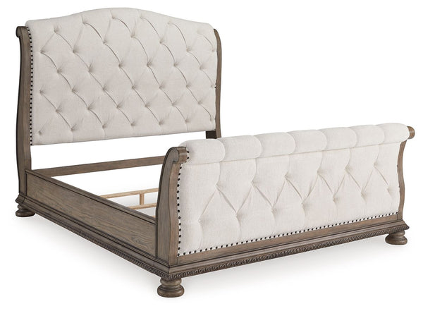 glazed antiqued-look finish and tufted cushions. Talk 