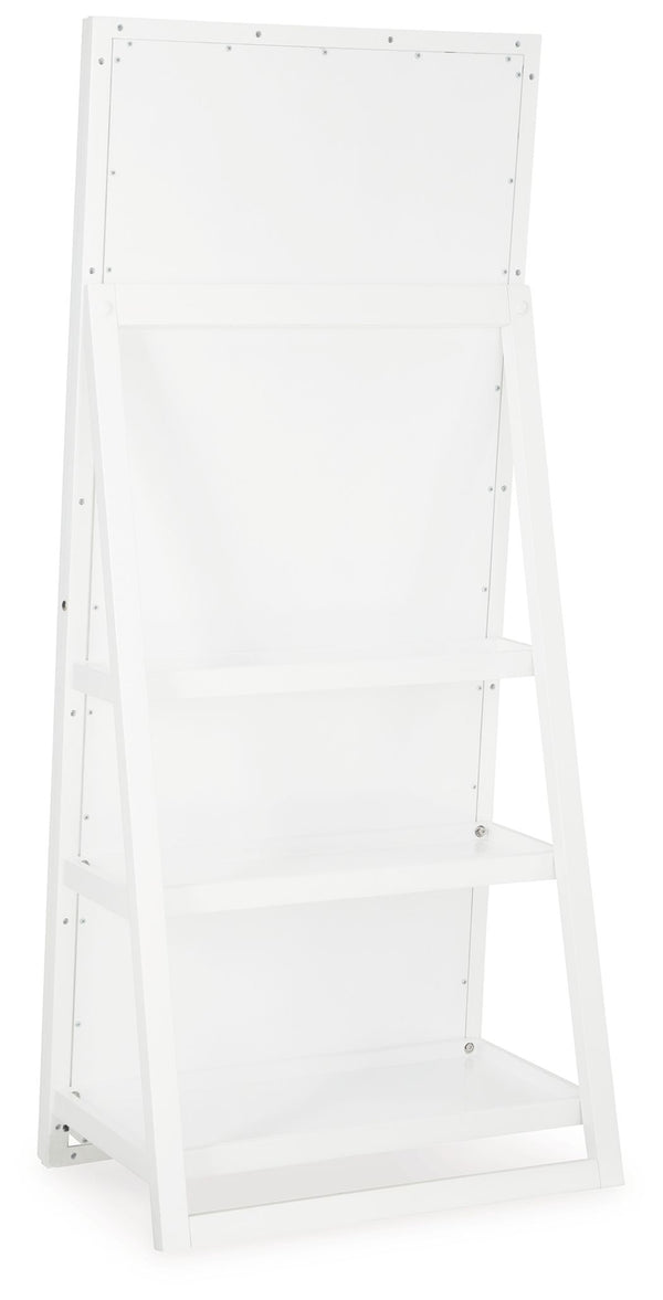 Evesen - White - Floor Standing Mirror/Storage