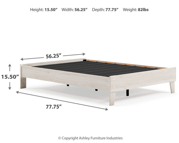 Socalle - Light Natural - Full Platform Bed