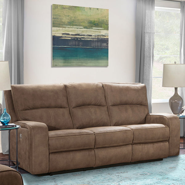Polaris - Power Reclining Sofa And 2 Recliners - Kahlua