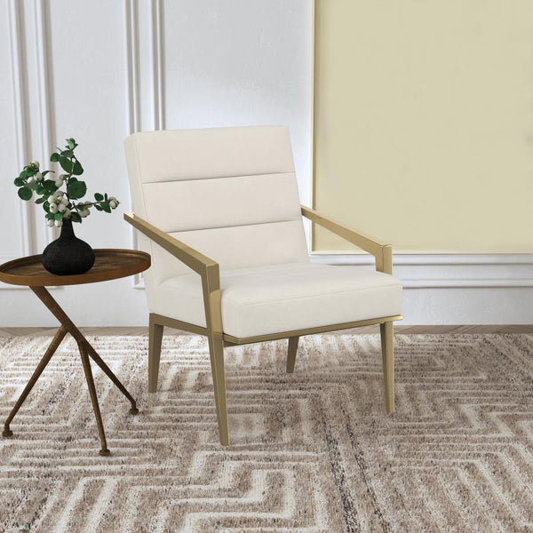  modern style meets elegant artistry in a striking contemporary armchair. Designed to stand out