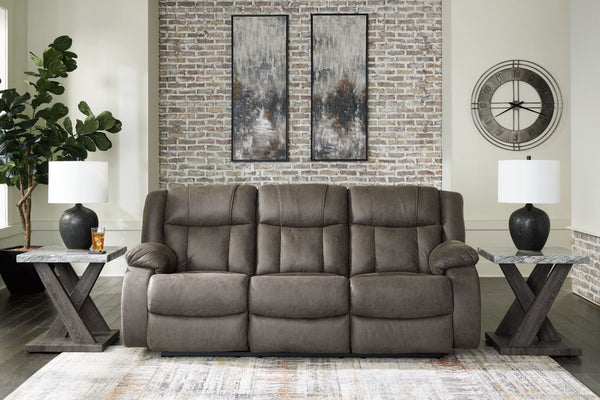 First Base - Gunmetal - 3 Pc. - Reclining Sofa