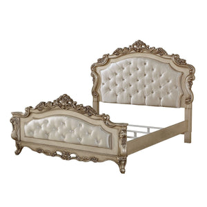 The Gorsedd bed collection is exclusively designed and filled with romantic spirit. A piece crafted and inspired by the luxurious designs of the past, this gorgeous panel bed features a stunning arched headboard and low profile footboard in an antique cha