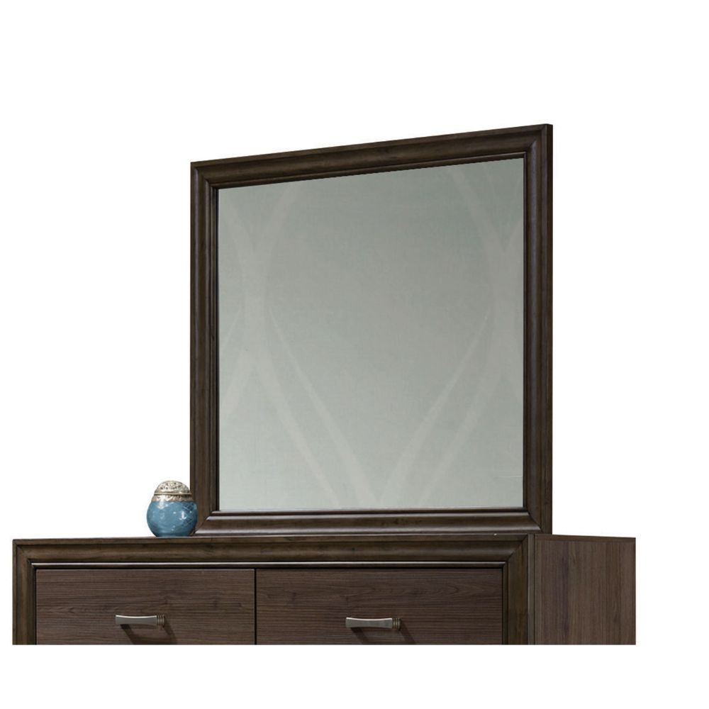 Mirror without Beveled<br/><br/><b>Product Features</b><ul><li>Mirror without Beveled Edge</li><li>Case: 1Pc/1Ctn</li><li>Finish: Walnut</li><li>Style: Transitional</li><li>Materials: Wood, Mirror, Veneer</li></ul><br/>