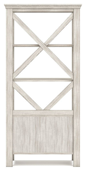 Carynhurst - Whitewash - Large Bookcase