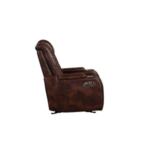 Chester - Glider Recliner With Power Headrest & Footrest - Brown