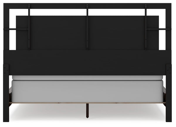 Covetown - Dark Brown - California King Panel Bed