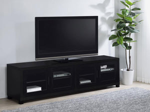  designed to anchor your viewing experience with both grandeur and functionality. Accommodating up to an 85-inch television