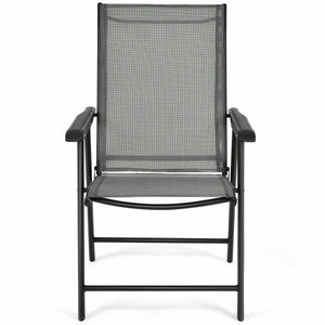 Metal powder coating frame is easy to clean<br>Chair can be used indoors and outdoors<br>2 ergonomic armrests for comfortable arm placement<br>Set of 2 chairs has good abrasion and water resistance<br>Set of 2 chairs is in fabric that can withstand bad we