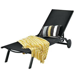 Are you looking for a chaise lounge to take a nap on the balcony  backyard or garden? Come and check out this adjustable lounge chair! Â  The adjustable backrest of chaise lounge with six positions will satisfy your different needs of reading  lying and s