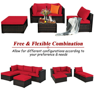 Sturdy steel structure provides strong stability and large bearing capacity<br>Durable and weather-resistant PE rattan provides a long service life<br>Lofty sponge padded seat and back cushions for more comfort and relaxation<br>Removable cushion cover wi