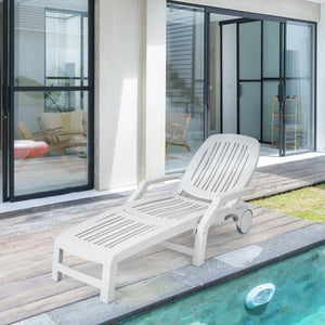 This sun lounger is your best choice for outdoor recreation. The backrest is adjustable for 6 angles so that you can customize the angle you want according to your needs. Â  The folding design is specially designed for you to save storage space when not i