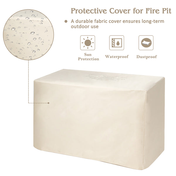 Deliver in 5 boxes  may arrive on the different days<br>2 bags of screws are packed in the different boxes (1 bag of screws in the fire pit table box and another bag of screws in the first sofa set box)<br>60 000 BTU for efficient and steady heating<br>Ea