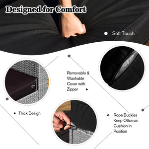 4 boxes delivery  arrival time may vary <br>Selected hand-woven PE wicker for fade resistance <br>The rustproof metal frame is stable as well <br>Use the heat-resistant ceramic material for the fire pit tabletop <br>2 waterproof covers for all-round prote